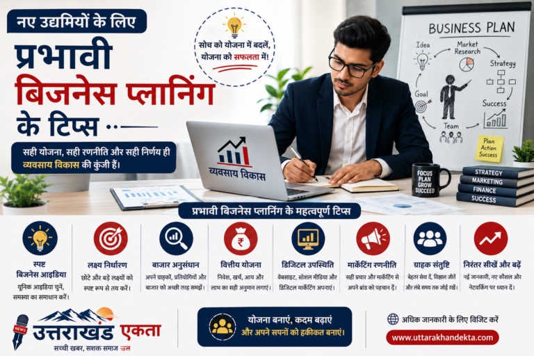 नए उद्यमियों के लिए प्रभावी बिजनेस प्लानिंग के टिप्स