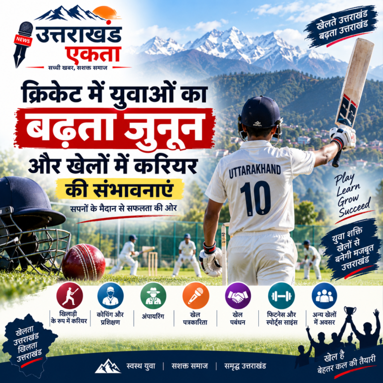 क्रिकेट में युवाओं का बढ़ता जुनून और खेलों में करियर की संभावनाएं