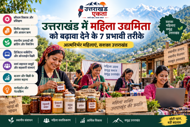 उत्तराखंड में महिला उद्यमिता को बढ़ावा देने के 7 प्रभावी तरीके