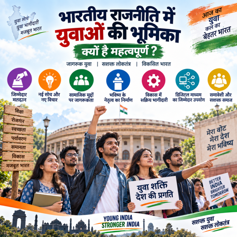 भारतीय राजनीति में युवाओं की भूमिका क्यों है महत्वपूर्ण?