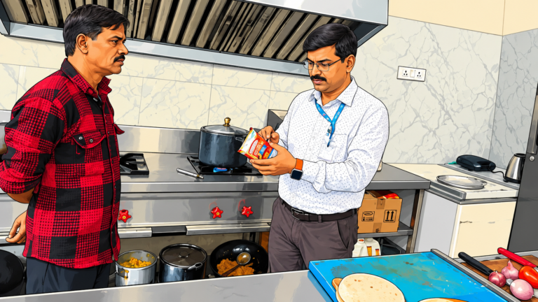 त्योहारों के सीजन में खाद्य सुरक्षा विभाग अलर्ट, बेतालघाट बाजार में ताबड़तोड़ छापेमारी
