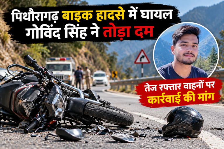 पिथौरागढ़ बाइक हादसे में घायल गोविंद सिंह ने तोड़ा दम, तेज रफ्तार वाहनों पर कार्रवाई की मांग